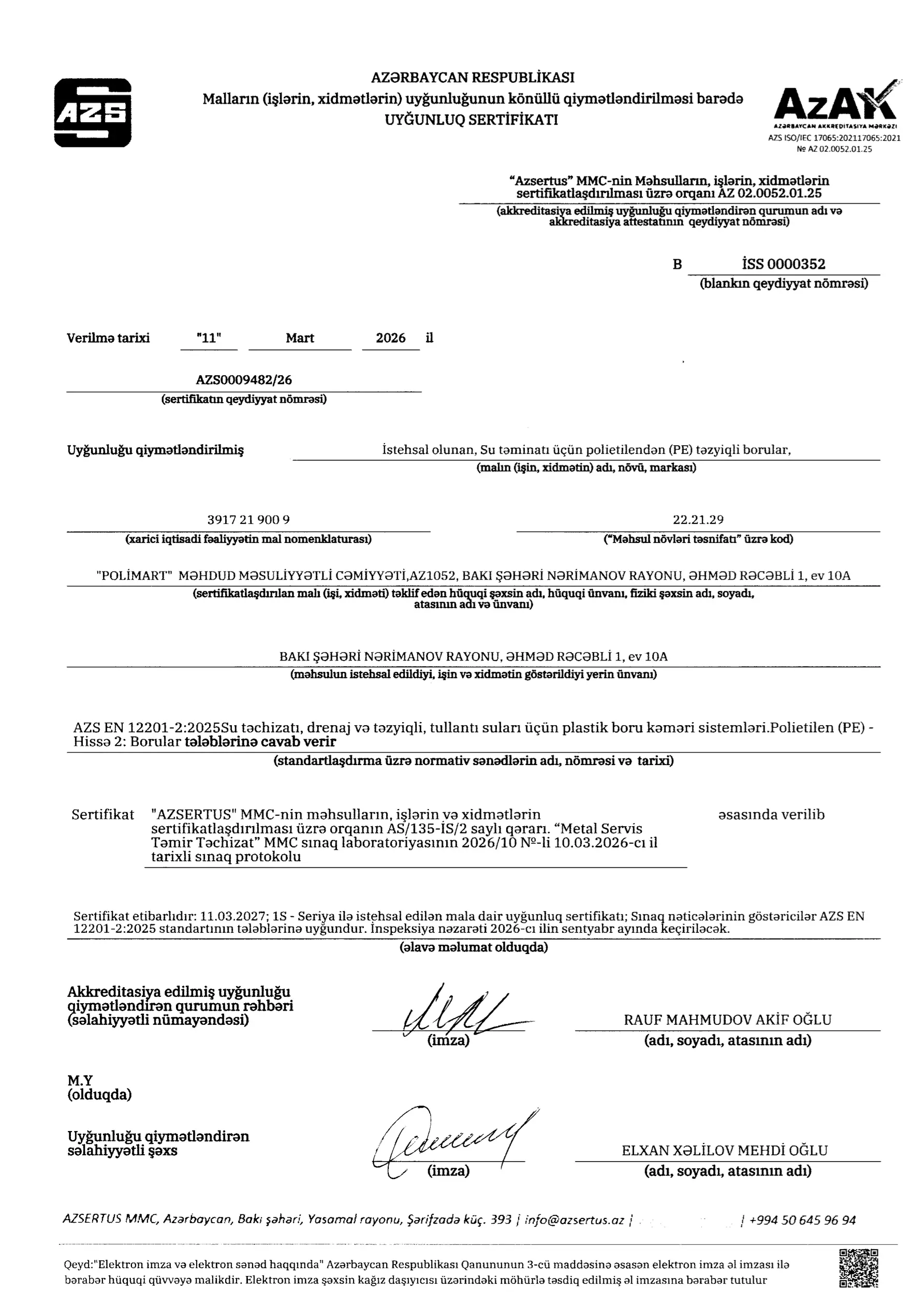 WRAS — Su Qaydaları